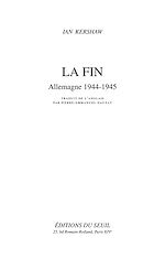 Télécharger le livre :  La Fin. Allemagne (1944-1945)