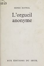 Download this eBook L'orgueil anonyme