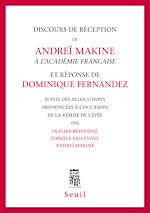 Télécharger le livre :  Discours de réception à l'Académie française et Réponse