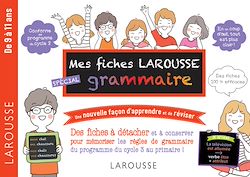 Télécharger le livre :  Mes fiches Larousse spécial grammaire - De 7 à 11 ans