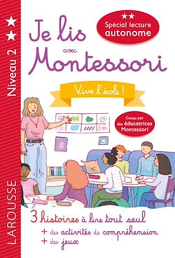 Télécharger le livre :  Je lis avec Montessori - niveau 2 - Vive l'école