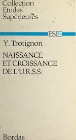 Download this eBook Naissance et croissance de l'U.R.S.S.