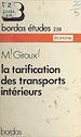 Télécharger le livre :  La tarification des transports intérieurs