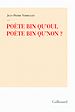 Télécharger le livre :  Poète bin qu'oui, poète bin qu'non?