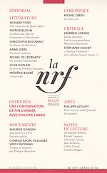 Télécharger le livre :  La Nouvelle Revue Française N° 617