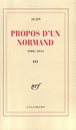 Télécharger le livre :  Propos d'un Normand (Tome 3)