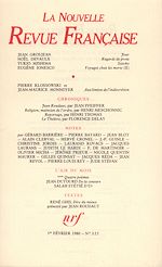 Télécharger le livre :  La Nouvelle Revue Française N° 325