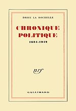Télécharger le livre :  Chronique politique (1934-1942)