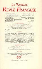Télécharger le livre :  La Nouvelle Revue Française N° 333