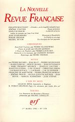 Télécharger le livre :  La Nouvelle Revue Française N° 338