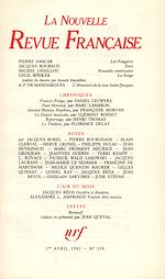Télécharger le livre :  La Nouvelle Revue Française N° 339