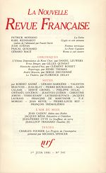 Télécharger le livre :  La Nouvelle Revue Française N° 341