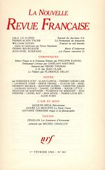 Télécharger le livre :  La Nouvelle Revue Française N° 361