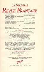 Télécharger le livre :  La Nouvelle Revue Française N° 342