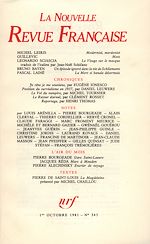 Télécharger le livre :  La Nouvelle Revue Française N° 345