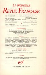 Télécharger le livre :  La Nouvelle Revue Française N° 346