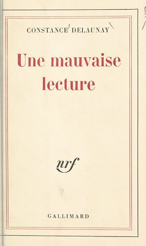 Téléchargez le livre :  Une mauvaise lecture