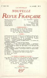 Télécharger le livre :  La Nouvelle Nouvelle Revue Française N' 5 (Mai 1953)