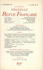 Télécharger le livre :  La Nouvelle Nouvelle Revue Française N' 12 (Décembre 1953)