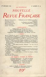 Télécharger le livre :  La Nouvelle Nouvelle Revue Française N' 14 (Février 1954)