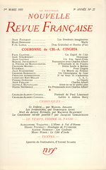 Télécharger le livre :  La Nouvelle Nouvelle Revue Française N' 27 (Mars 1955)