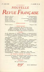 Télécharger le livre :  La Nouvelle Nouvelle Revue Française N' 30 (Juin 1955)