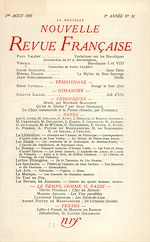 Télécharger le livre :  La Nouvelle Nouvelle Revue Française N' 32 (Aout 1955)