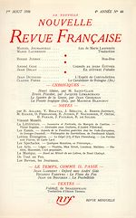 Télécharger le livre :  La Nouvelle Nouvelle Revue Française N' 44 (Aout 1956)