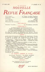 Télécharger le livre :  La Nouvelle Nouvelle Revue Française N' 53 (Mai 1957)