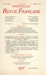 Télécharger le livre :  La Nouvelle Nouvelle Revue Française N' 65 (Mai 1958)