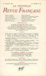 Télécharger le livre :  La Nouvelle Revue Française N' 91 (Juillet 1960)