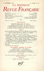 Télécharger le livre :  La Nouvelle Revue Française N' 96 (Décembre 1960)