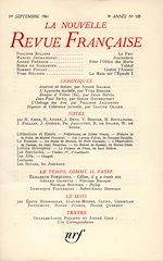 Télécharger le livre :  La Nouvelle Revue Française N' 105 (Septembre 1961)