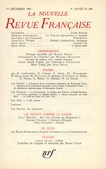 Télécharger le livre :  La Nouvelle Revue Française N' 108 (Décembre 1961)