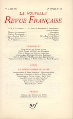 Télécharger le livre :  La Nouvelle Revue Française N' 135 (Mars 1964)
