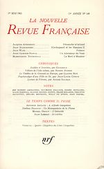 Télécharger le livre :  La Nouvelle Revue Française N' 149 (Mai 1965)