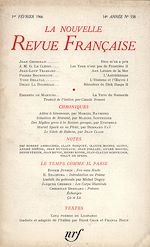 Télécharger le livre :  La Nouvelle Revue Française N' 158 (Février 1966)
