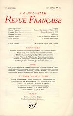 Télécharger le livre :  La Nouvelle Revue Française N' 161 (Mai 1966)