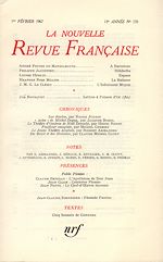 Télécharger le livre :  La Nouvelle Revue Française N' 170 (Février 1967)
