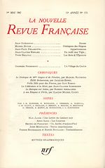 Télécharger le livre :  La Nouvelle Revue Française N' 173 (Mai 1967)