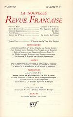 Télécharger le livre :  La Nouvelle Revue Française N' 174 (Juin 1967)