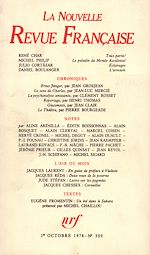Télécharger le livre :  La Nouvelle Revue Française N° 309
