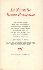 Télécharger le livre :  La Nouvelle Revue Française N° 241