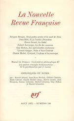 Télécharger le livre :  La Nouvelle Revue Française N° 248