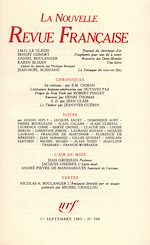 Télécharger le livre :  La Nouvelle Revue Française N° 368