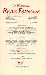 Télécharger le livre :  La Nouvelle Revue Française N° 317