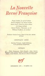 Télécharger le livre :  La Nouvelle Revue Française N° 252