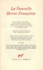 Télécharger le livre :  La Nouvelle Revue Française N° 259
