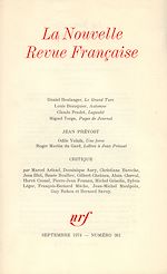 Télécharger le livre :  La Nouvelle Revue Française N° 261