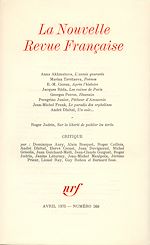 Télécharger le livre :  La Nouvelle Revue Française N° 268
